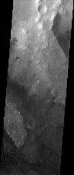 PIA04017: Trouvelot Crater Deposit