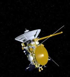 PIA04233: Artist's Concept of Cassini Spacecraft
