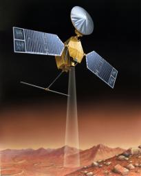 PIA04241: Artist's concept of Mars Reconnaissance Orbiter