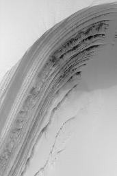 PIA04500: Frosty North Polar Layers
