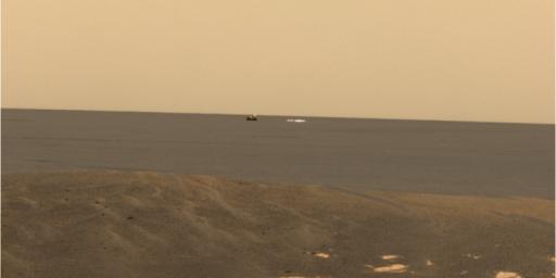 PIA05233: Opportunity Spies Its Backshell