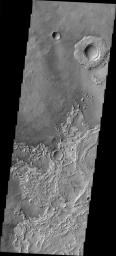 PIA05613: Exhumed Crater