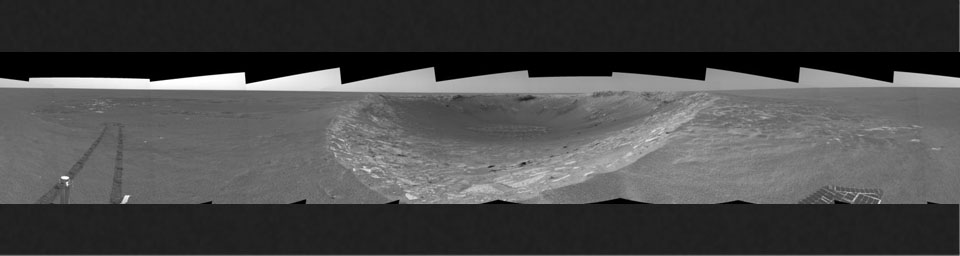 PIA05909: Riding the Rim of 'Endurance' (right eye)