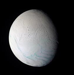 PIA06249: Enceladus In False Color