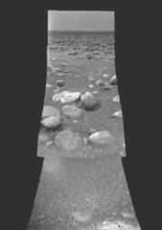 PIA06440: View from Titan's Surface