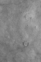 PIA06855: Cracked Plain, Buried Craters