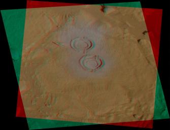 PIA06971: 'Wooly Patch' Rock in Color Stereo