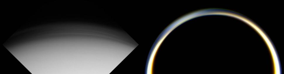 PIA06987: Two Views of Titan's Haze