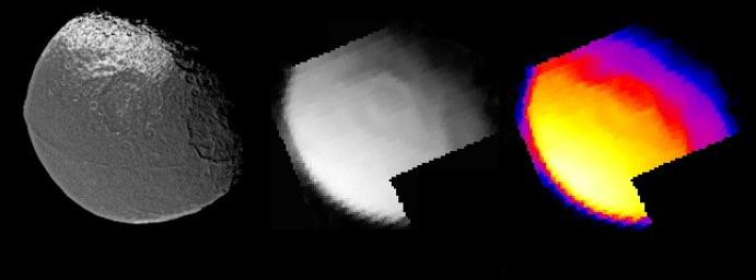 PIA07004: Iapetus Thermal Radiation Image
