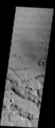 PIA07037: Collapse Pits in Bernard Crater