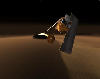 PIA07085: Concept for Mars Volcanic Emission Life Scout