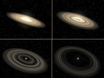 PIA07099: The Evolution of a Planet-Forming Disk (Artist's Concept Animation)