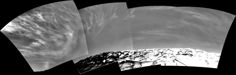 PIA07105: Clouds over 'Endurance' on Sol 290