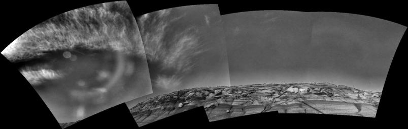 PIA07106: Clouds over 'Endurance' on Sol 291