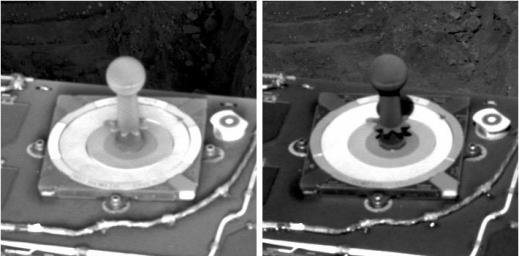 PIA07108: Frost on Mars Rover Opportunity
