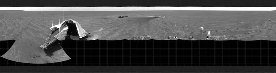 PIA07324: Opportunity's View on Sol 354