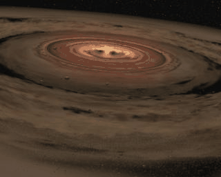 PIA07335: Birth of an Unusual Planetary System (Artist Concept)