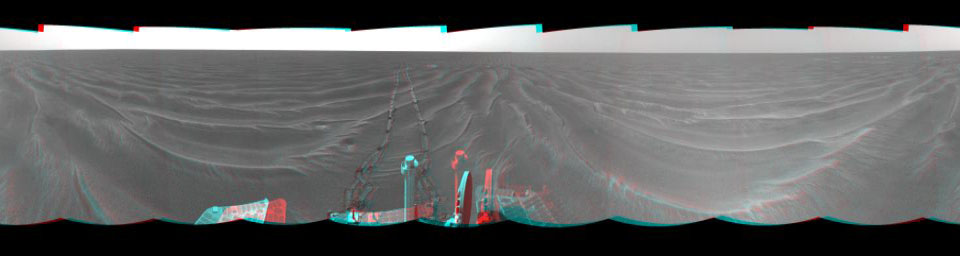 PIA07465: Opportunity View on Sol 398 (3-D)