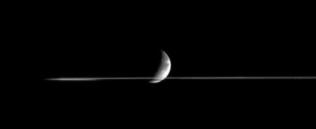 PIA07658: Slicing Through Dione