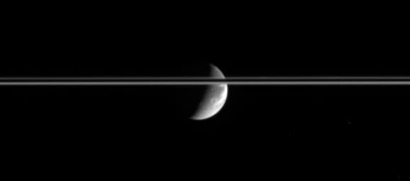 PIA07668: Light Seconds from Dione
