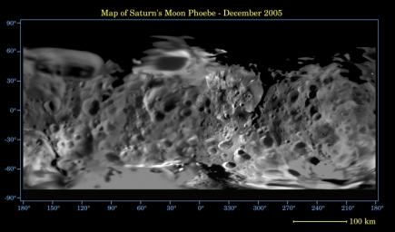 PIA07775: Map of Phoebe -- December 2005