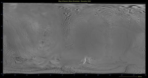 PIA07777: Map of Enceladus -- December 2005