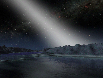PIA07853: Alien Asteroid Belt Compared to our Own (Artist Concept)