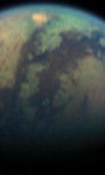 PIA07877: Red Spot on Titan