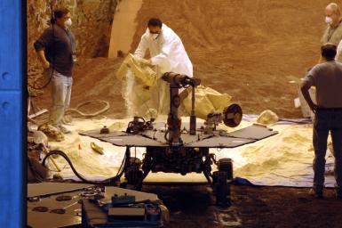 PIA07894: Preparing to Test Rover Mobility