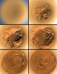 PIA08112: Stereographic View of Titan's Surface
