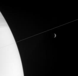 PIA08132: In Orbit with Rhea
