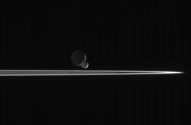 PIA08150: Enceladus Races Onward