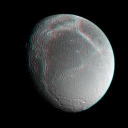 PIA08338: Dione Anaglyph