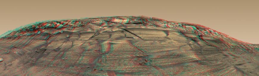 PIA08578: 'Burns Cliff' in Color Stereo