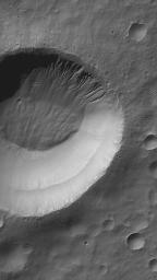 PIA08668: Weepy Crater