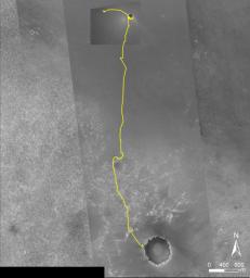 PIA08811: Opportunity Traverse Map, 'Eagle' to 'Victoria'