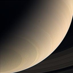 PIA08883: Tempest-Tossed Saturn