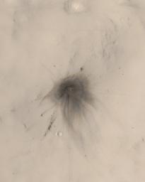 PIA09022: New Impact Crater in Arabia Terra