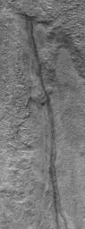 PIA09031: Groundwater May be Source for Erosion in Martian Gullies