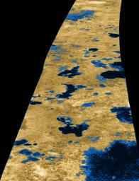 PIA09102: Liquid Lakes on Titan
