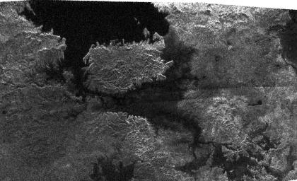 PIA09180: Titan: Larger and Larger Lakes