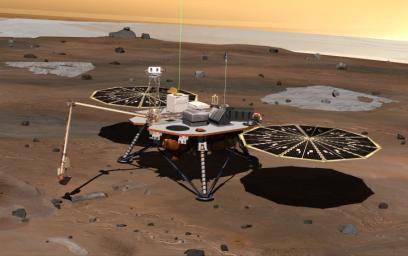 PIA09344: Phoenix Lander on Mars (Artist's Concept)
