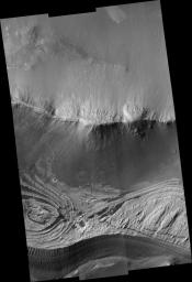 PIA09388: Wallrock and Light-toned Layering in Candor Chasma