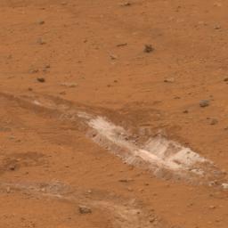 PIA09403: Silica-Rich Soil in Gusev Crater
