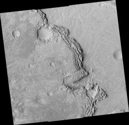PIA09506: Sharp Scarp and Varied Features