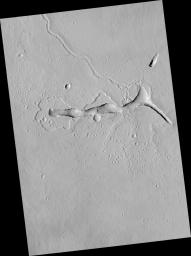 PIA09568: Volcanic Vent in the Tharsis Region