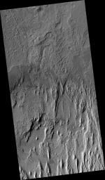 PIA09578: Eroding Layers in an Impact Crater
