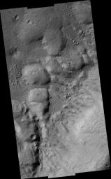 PIA09664: Mantling Material on Crater Floor