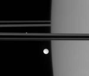 PIA09791: Off Saturn's Shoulder