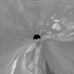 PIA09974: Forty Meters from Entry to Victoria Crater (Vertical)